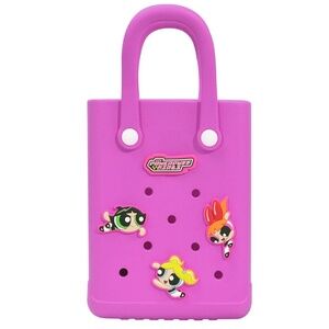 Pink Miniso Powerpuff Girls Small Handbag – Cute Cartoon Square Bag 💗✨